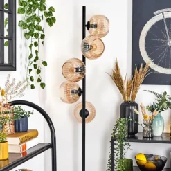 Lampes À Boules-hofstein Koyoto Lampadaire 31 cm Ambre, 5 lumières