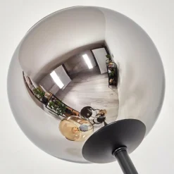 hofstein Koyoto Lampadaire 30 cm Ambre, Chrome, Fumé, 4 lumières