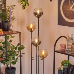 hofstein Koyoto Lampadaire 30 cm Ambre, Clair, Fumé, 4 lumières