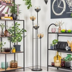 hofstein Koyoto Lampadaire 30 cm Ambre, Clair, Fumé, 4 lumières