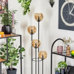 hofstein Koyoto Lampadaire 30 cm Ambre, 4 lumières