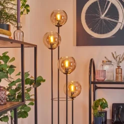 hofstein Koyoto Lampadaire 30 cm Ambre, 4 lumières