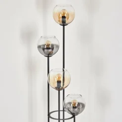 hofstein Koyoto Lampadaire 30 cm Ambre, Clair, Fumé, 4 lumières
