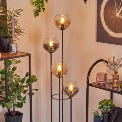 hofstein Koyoto Lampadaire 30 cm Ambre, Clair, Fumé, 4 lumières