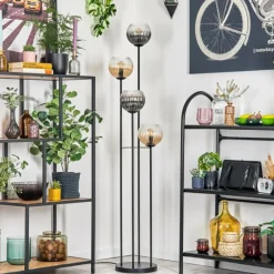 hofstein Koyoto Lampadaire 30 cm Ambre, Clair, Fumé, 4 lumières