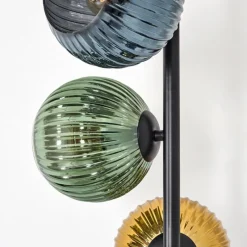 Lampes Dorées-hofstein Koyoto Lampadaire 33 cm Bleu, Or, Vert, Clair, 5 lumières