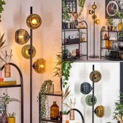 Lampes Dorées-hofstein Koyoto Lampadaire 31 cm Bleu, Or, Vert, Clair, 4 lumières