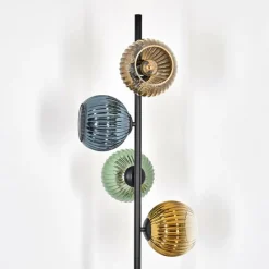 Lampes Dorées-hofstein Koyoto Lampadaire 31 cm Bleu, Or, Vert, Clair, 4 lumières