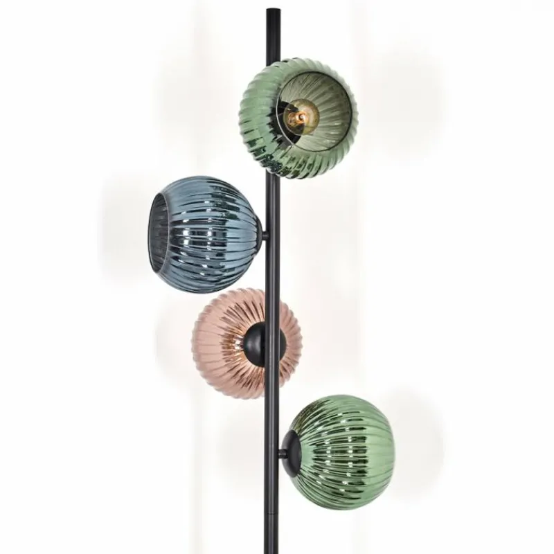 hofstein Koyoto Lampadaire 31 cm Bleu, Vert, Cuivré, 4 lumières