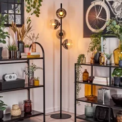 Suspension Verre Fumé-hofstein Koyoto Lampadaire 31 cm Clair, Fumé, 4 lumières