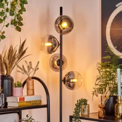 Suspension Verre Fumé-hofstein Koyoto Lampadaire 31 cm Clair, Fumé, 4 lumières