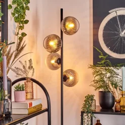 hofstein Koyoto Lampadaire 31 cm Clair, Fumé, 4 lumières