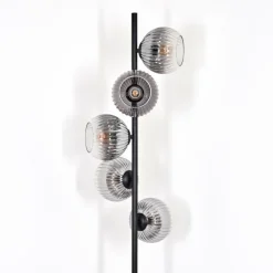 hofstein Koyoto Lampadaire 33 cm Clair, Fumé, 5 lumières