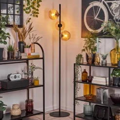 Lampes À Boules-hofstein Koyoto Lampadaire Ambre, 3 lumières
