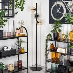 hofstein Koyoto Lampadaire Ambre, Clair, Fumé, 3 lumières