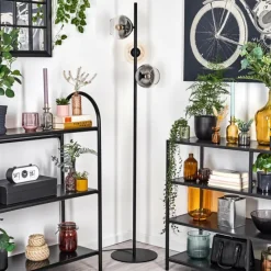 hofstein Koyoto Lampadaire Ambre, Clair, Fumé, 3 lumières