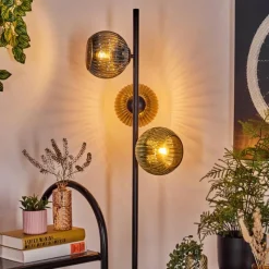 Lampes Dorées-hofstein Koyoto Lampadaire Bleu, Or, Vert, Clair, 3 lumières