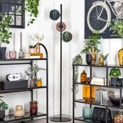 hofstein Koyoto Lampadaire Bleu, Vert, Cuivré, 3 lumières