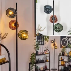 hofstein Koyoto Lampadaire Bleu, Vert, Cuivré, 3 lumières