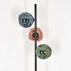 hofstein Koyoto Lampadaire Bleu, Vert, Cuivré, 3 lumières