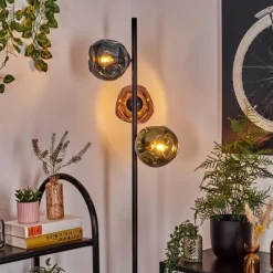 hofstein Koyoto Lampadaire Bleu, Vert, Cuivré, 3 lumières