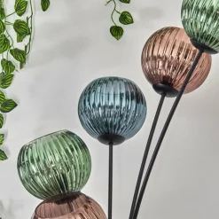 Lampes À Boules-hofstein Koyoto Lampadaire Bleu, Vert, Cuivré, 6 lumières