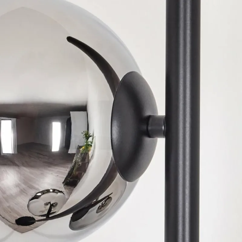 hofstein Koyoto Lampadaire Chrome, Fumé, 3 lumières