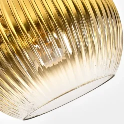 Lampes Dorées-hofstein Koyoto Lampadaire Chrome, Noir, 1 lumière