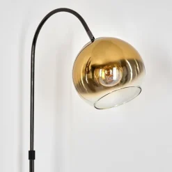 hofstein Koyoto Lampadaire Chrome, Noir, 1 lumière