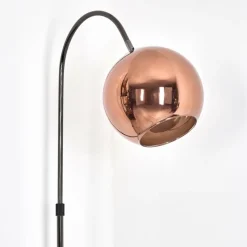 hofstein Koyoto Lampadaire Chrome, Noir, 1 lumière
