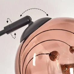 hofstein Koyoto Lampadaire Clair, Cuivré, 5 lumières