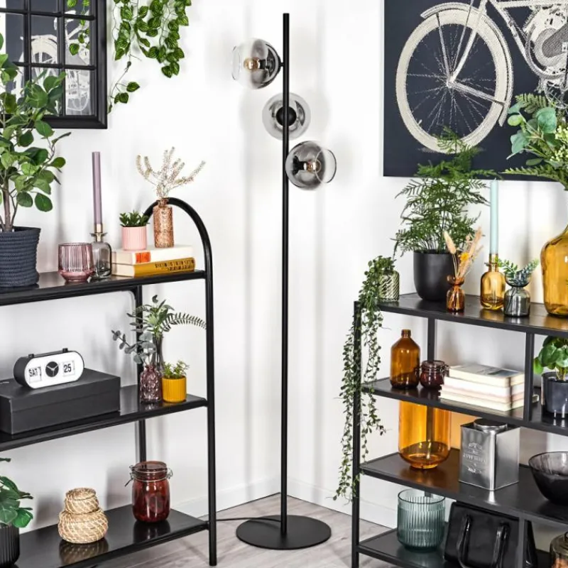 hofstein Koyoto Lampadaire Clair, Fumé, 3 lumières