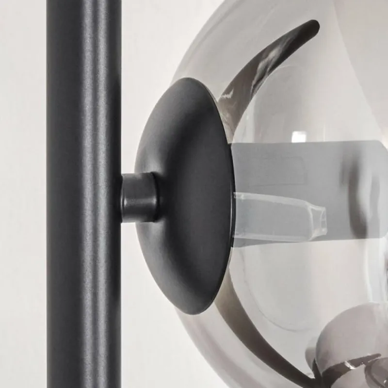 Suspension Verre Fumé-hofstein Koyoto Lampadaire Clair, Fumé, 5 lumières