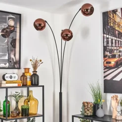 hofstein Koyoto Lampadaire Noir, 3 lumières