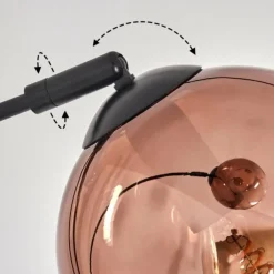 hofstein Koyoto Lampadaire Noir, 3 lumières