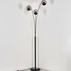 hofstein Koyoto Lampadaire Noir, 3 lumières