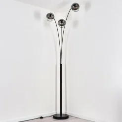 hofstein Koyoto Lampadaire Noir, 3 lumières