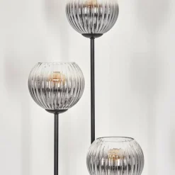 hofstein Koyoto Lampadaire Noir, 3 lumières