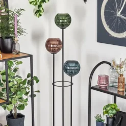 hofstein Koyoto Lampadaire Noir, 3 lumières