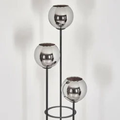 hofstein Koyoto Lampadaire Noir, 3 lumières