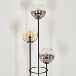 hofstein Koyoto Lampadaire Noir, 3 lumières