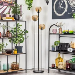 hofstein Koyoto Lampadaire Noir, 3 lumières