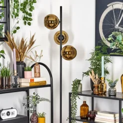 hofstein Koyoto Lampadaire Or, 3 lumières