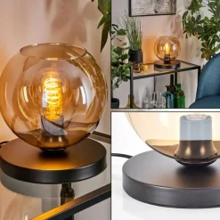 hofstein Koyoto Lampe à poser 20 cm Ambre, 1 lumière