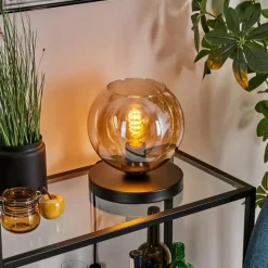 hofstein Koyoto Lampe à poser 20 cm Ambre, 1 lumière