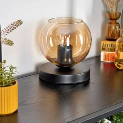 hofstein Koyoto Lampe à poser 15 cm Ambre, 1 lumière