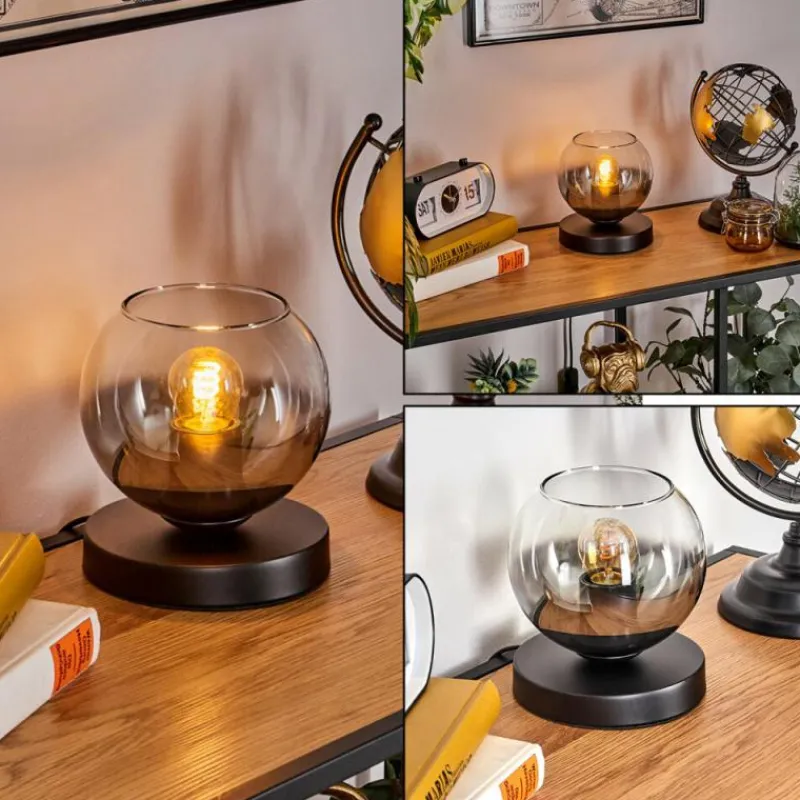 hofstein Koyoto Lampe à poser 15 cm Clair, Fumé, 1 lumière