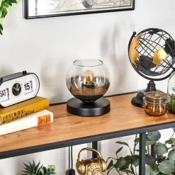 hofstein Koyoto Lampe à poser 15 cm Clair, Fumé, 1 lumière