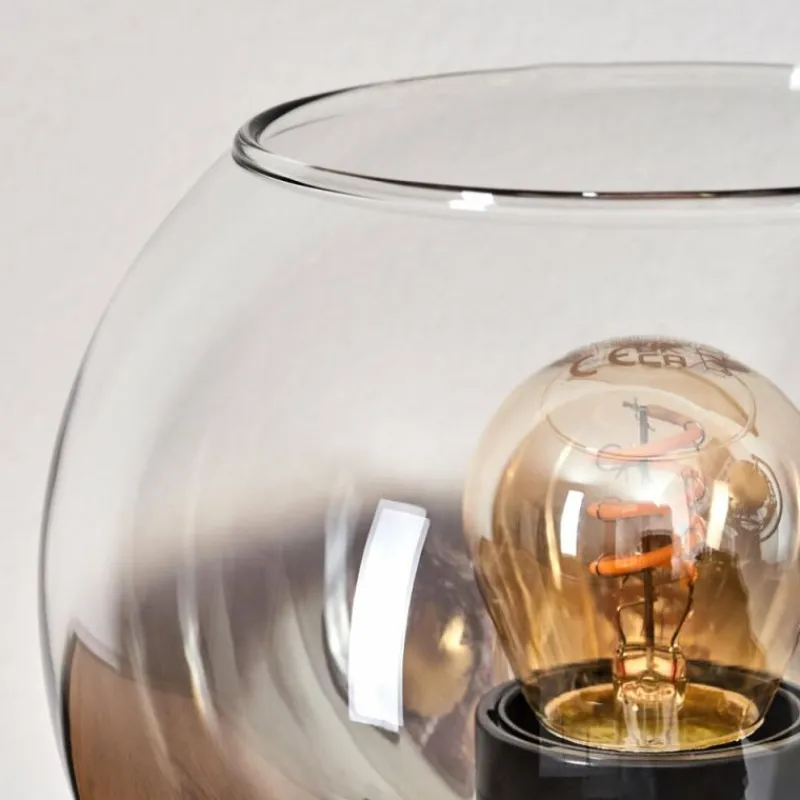 hofstein Koyoto Lampe à poser 15 cm Clair, Fumé, 1 lumière