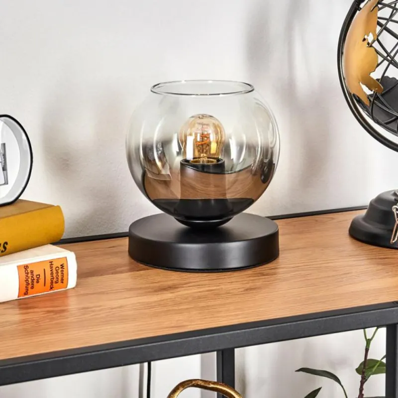 hofstein Koyoto Lampe à poser 15 cm Clair, Fumé, 1 lumière